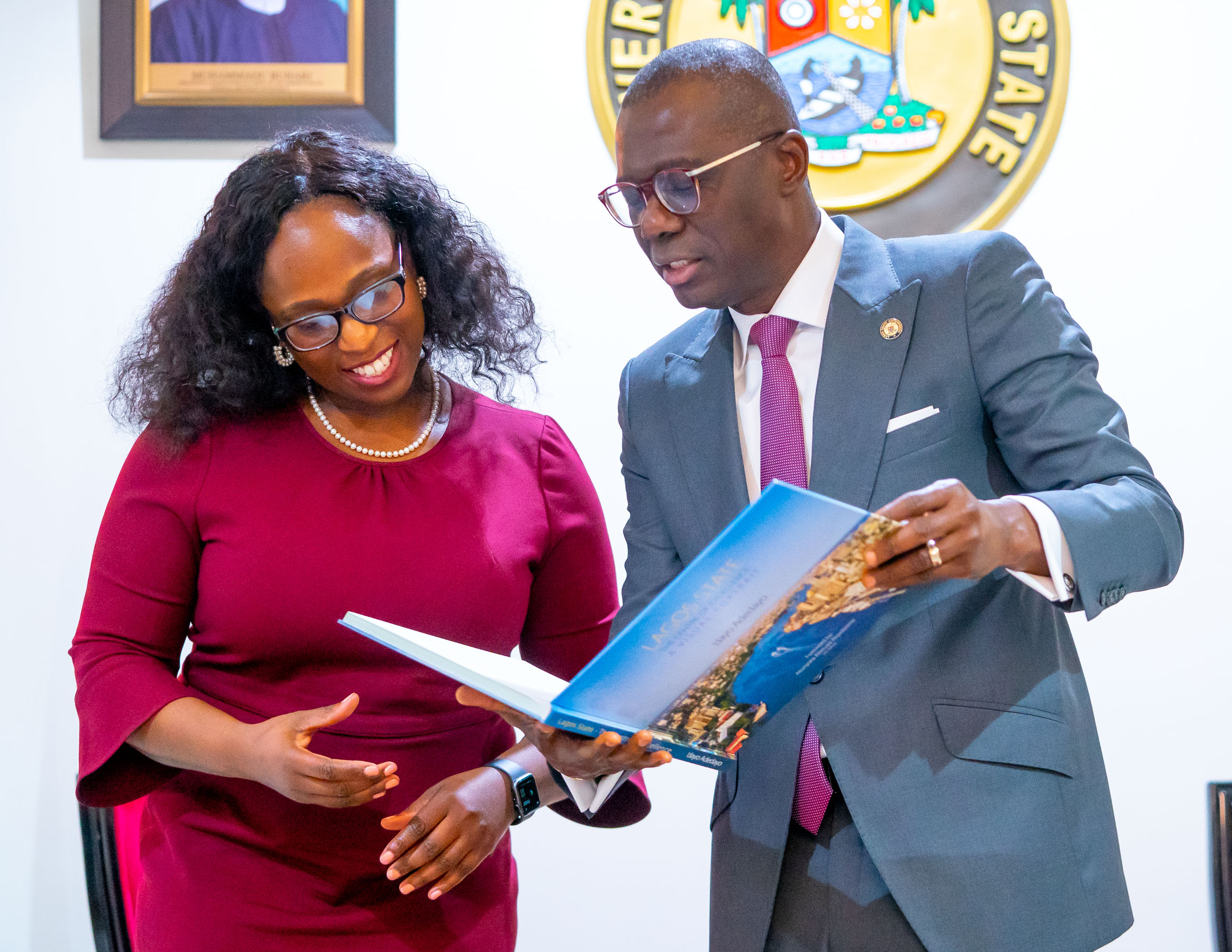 U.S. DEPUTY ASSISTANT SECRETARY OF STATE FOR AFRICAN AFFAIRS, MS. AKKUNA COOK MEETS GOVERNOR SANWO-OLU